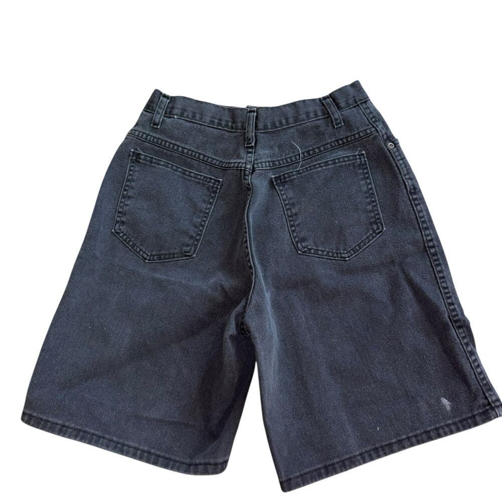 Vtg 90s 100% Cotton Long Faded Black Grunge Goth Shorts Women’s 26 Casual Summer